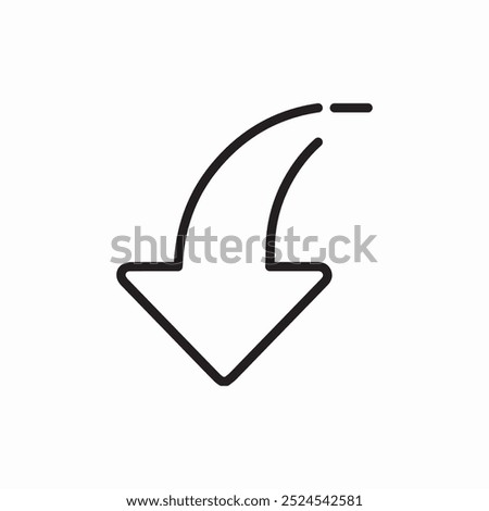 rotate left icon sign vector