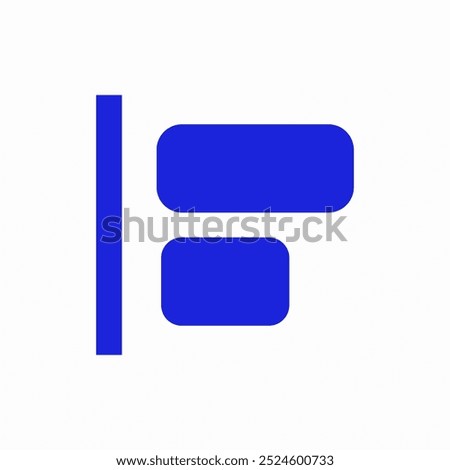 left alignment text icon sign vector