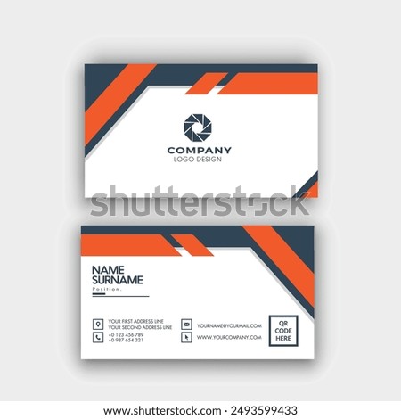 MODERN BUSINESS CARD TEMPLATE DESIGN