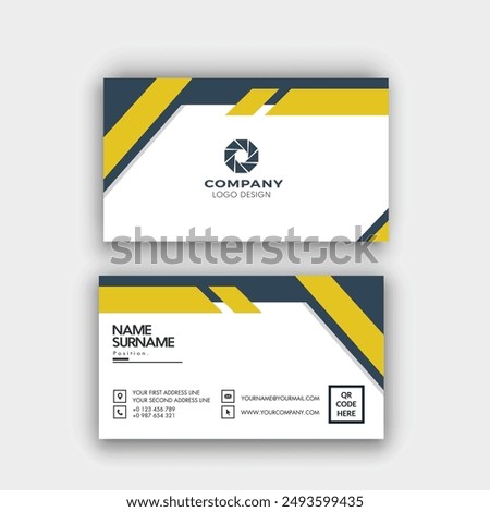 MODERN BUSINESS CARD TEMPLATE DESIGN