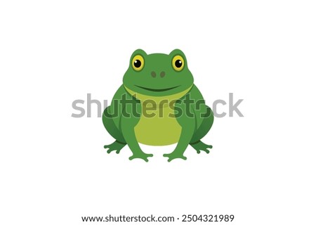 Beautiful Bull Frog vector artwork