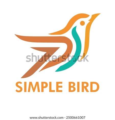 modern bird logo design concept template. fully editable logo