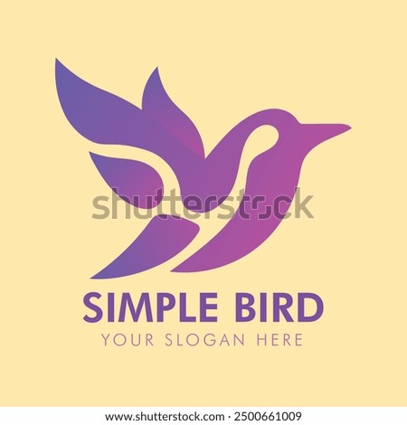 modern bird logo design concept template. fully editable logo