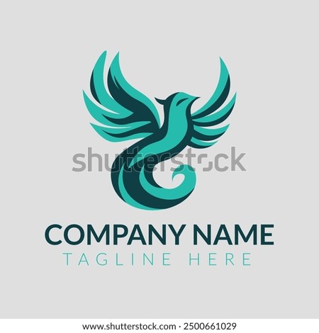 modern bird logo design concept template. fully editable logo