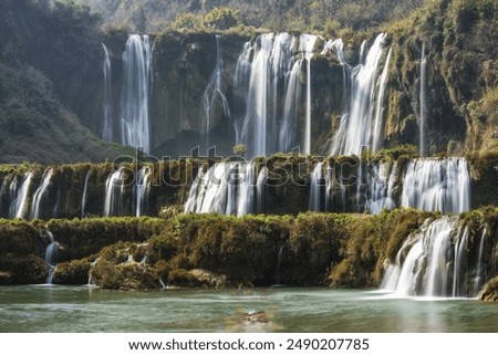 Foto Bild Wasserfall Umwelt Natur