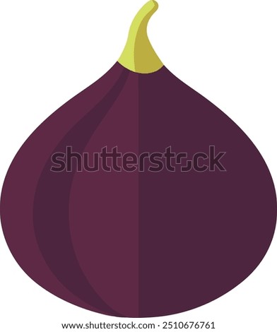 Capture a whole fig on a white background and describe its rich, chewy texture.