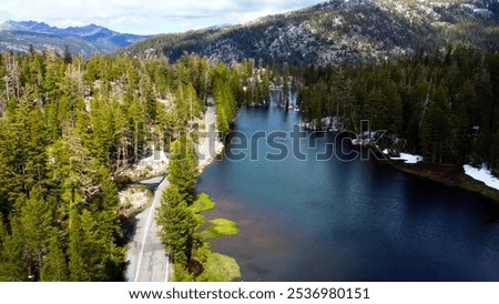 Similar – Image, Stock Photo Mountain lake in the blue hour