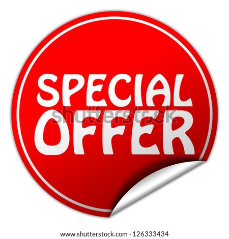 Special Offer Sticker Stock Photo 126333434 : Shutterstock