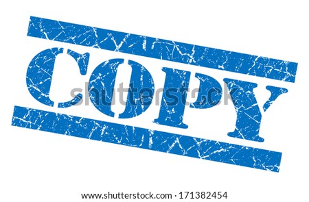 Copy Blue Grunge Stamp Stock Photo 171382454 : Shutterstock