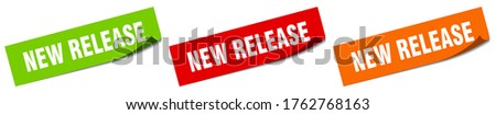 new release sticker. new release square isolated sign. new release label