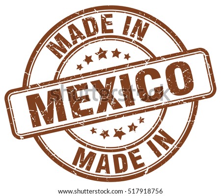 made in Mexico. stamp.