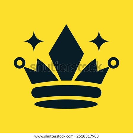 Elegant Crown Logo Icon, Perfect for Royalty Branding.