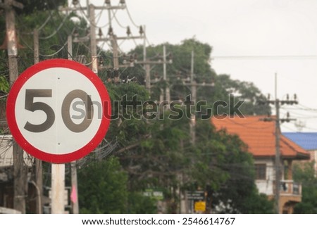 Similar – Image, Stock Photo Road safety Village