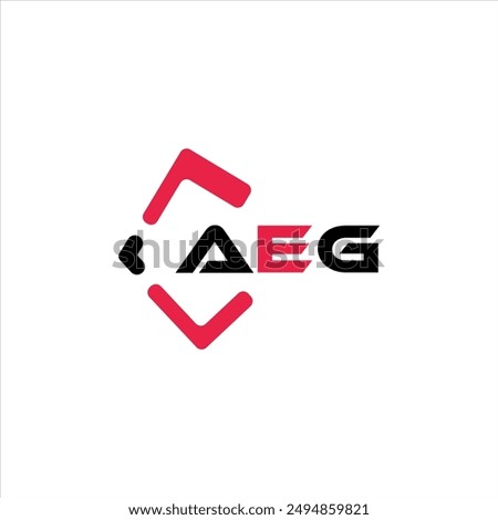 AEG creative minimalist letter logo. AEG unique vector initials alphabet letter logo design