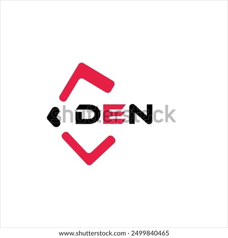 DEN creative minimalist letter logo. DEN unique vector initials alphabet letter logo design
