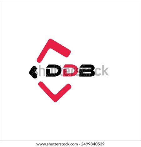 DDB creative minimalist letter logo. DDB unique vector initials alphabet letter logo design
