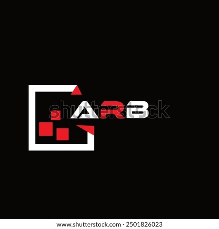  ARB creative minimalist letter logo.  ARB unique vector initials alphabet letter logo design
