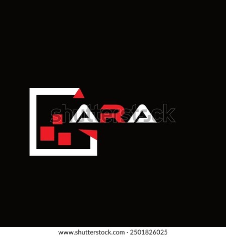  ARA creative minimalist letter logo.  ARA unique vector initials alphabet letter logo design
