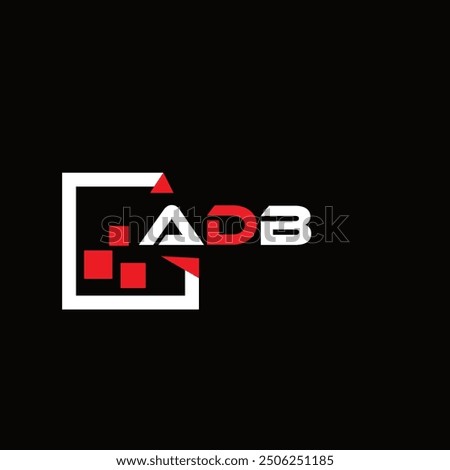 ADB creative minimalist letter logo. ADB unique vector initials alphabet letter logo design
