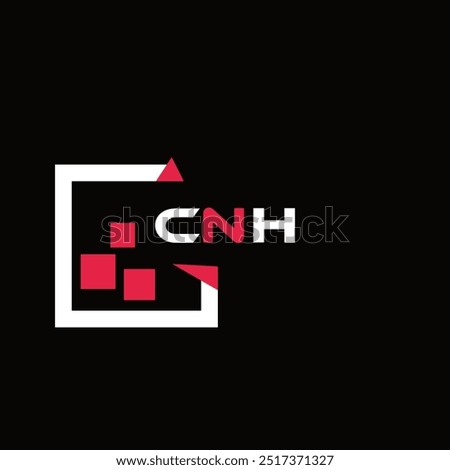 CNH creative minimalist letter logo. CNH unique vector initials alphabet letter logo design
