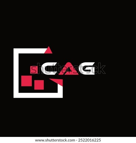 CAG creative minimalist letter logo. CAG unique vector initials alphabet letter logo design
