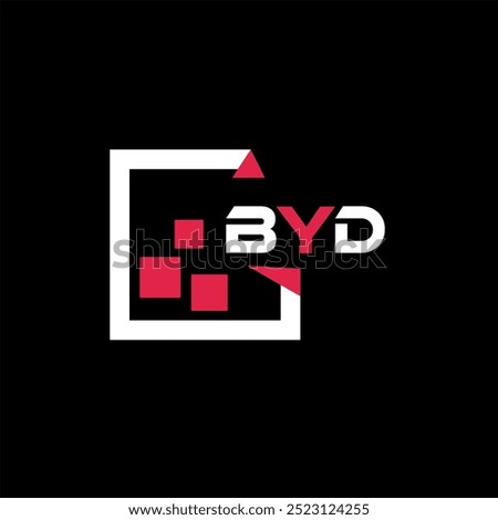 BYD creative minimalist letter logo. BYD unique vector initials alphabet letter logo design
