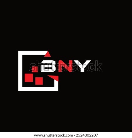 BNY creative minimalist letter logo. BNY unique vector initials alphabet letter logo design
