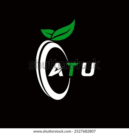 ATU creative minimalist letter logo. ATU unique vector initials alphabet letter logo design 