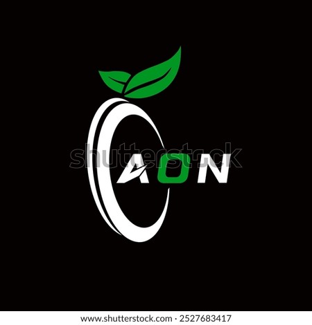 AON creative minimalist letter logo. AON unique vector initials alphabet letter logo design 