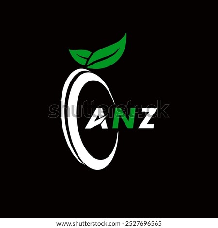 ANZ creative minimalist letter logo. ANZ unique vector initials alphabet letter logo design 