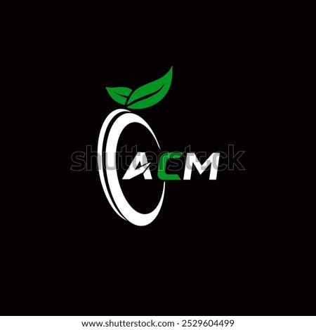 ACM creative minimalist letter logo. ACM unique vector initials alphabet letter logo design 
