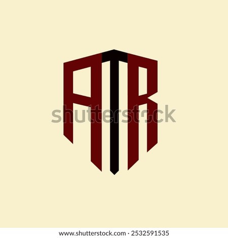 ATR creative minimalist letter logo. ATR unique vector initials alphabet letter logo design
