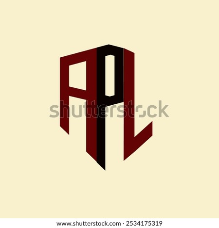 APL creative minimalist letter logo. APL unique vector initials alphabet letter logo design
