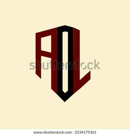 AOL creative minimalist letter logo. AOL unique vector initials alphabet letter logo design
