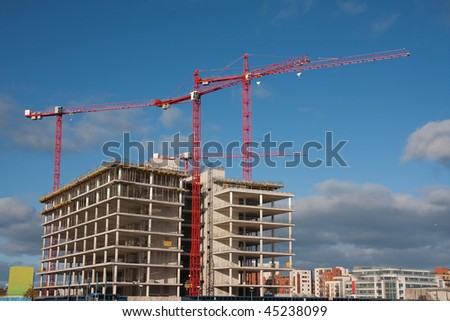 sky scraper under construction, Dublin