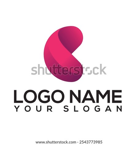 Initial letter logo set. Minimal letter logo template design