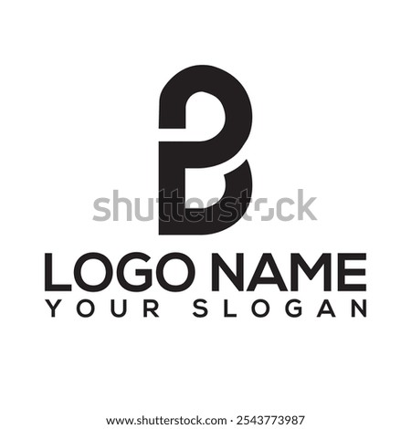 Initial letter logo set. Minimal letter logo template design