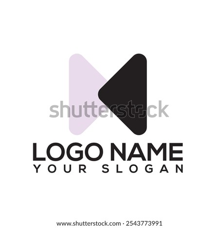 Initial letter logo set. Minimal letter logo template design