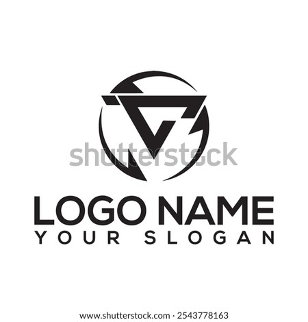 Initial letter logo set. Minimal letter logo template design