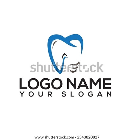 Dental Clinic logo template, Dental Care logo designs vector, Health Dent Logo design vector template linear style. Dental clinic Logotype concept icon. Tooth Teeth Smile Dentist Log