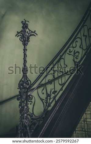 Similar – Foto Bild Verzierte Treppe in einem alten Gebäude