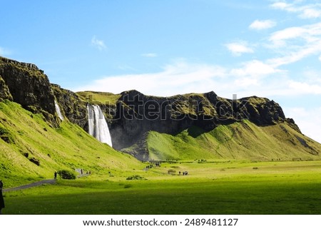 Similar – Image, Stock Photo Road on the Icelandic Peninsula Snaefellsnes