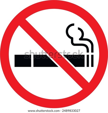 Prohibition Sign to avoid Smoking