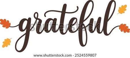 grateful vibes typography design vector style with white background