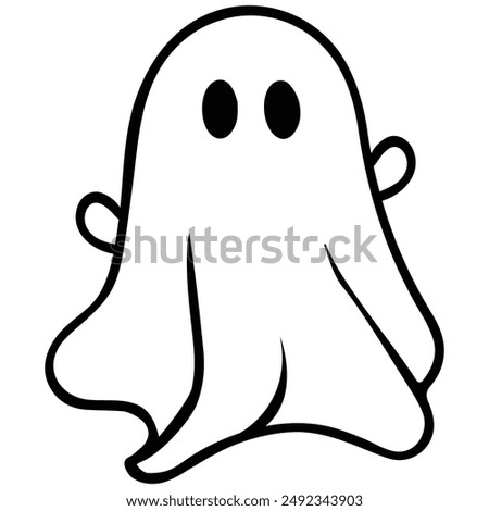 Ghost silhouette, Halloween ghost logo Instat Download Ghost EPS File Digital Download	
