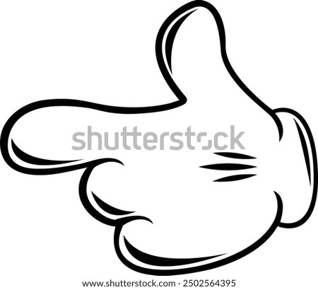 Mickey mouse gloves - Pointing gesture