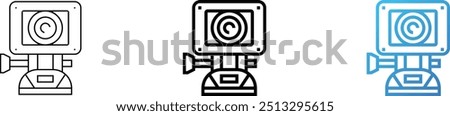 gopro icon. Thin Linear, Regular and Gradient Style Design Isolated On White Background