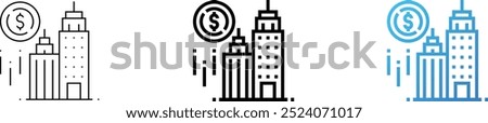 brokerage icon. Thin Linear, Regular and Gradient Style Design Isolated On White Background