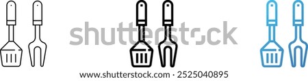 bbq equipment icon. Thin Linear, Regular and Gradient Style Design Isolated On White Background