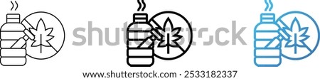 cannabinoid icon. Thin Linear, Regular and Gradient Style Design Isolated On White Background